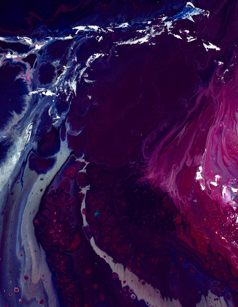 Purple Water Layer Painting